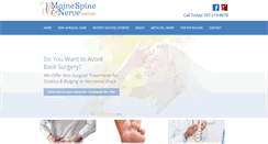 Desktop Screenshot of mainespinenerve.com